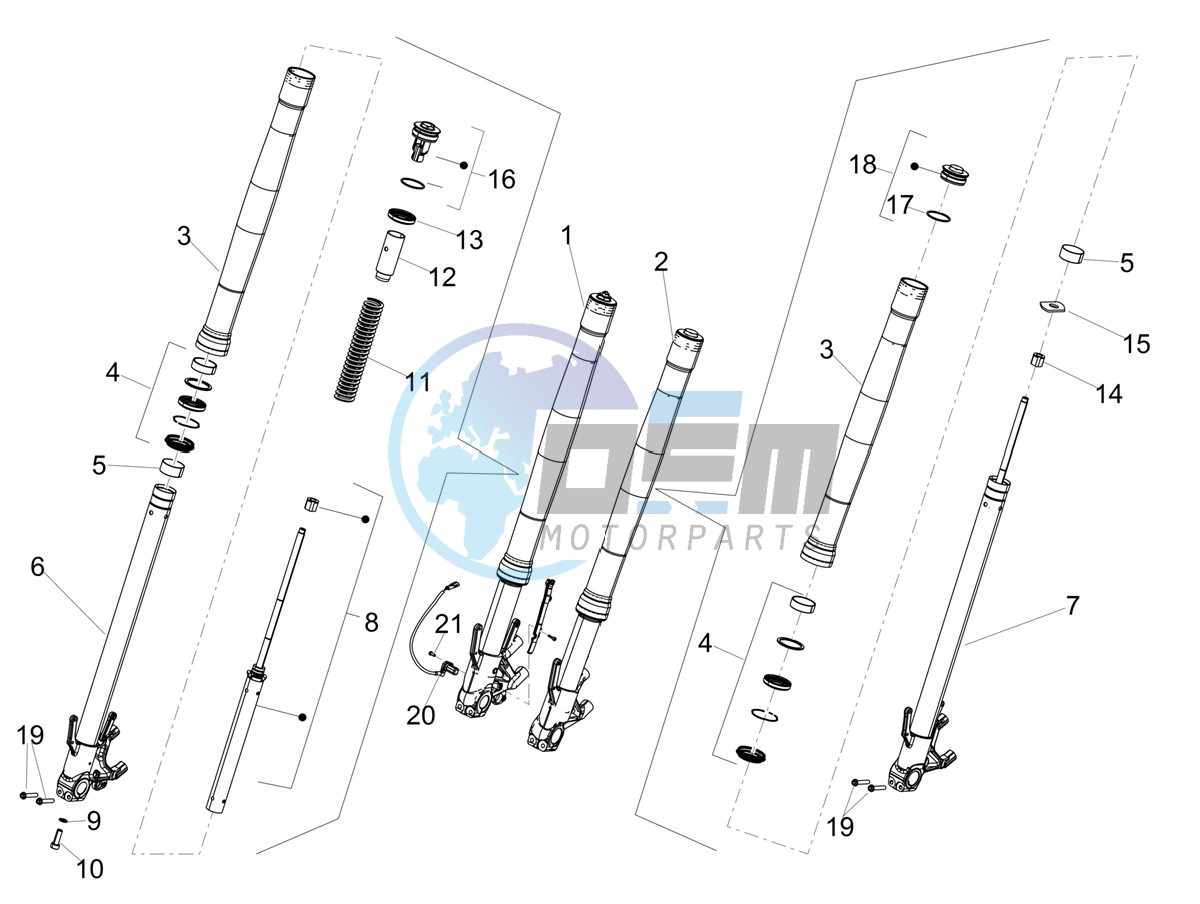 Front fork Kayaba