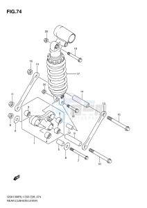 GSX1300R (E3-E28) Hayabusa drawing REAR CUSHION LEVER (GSX1300RL1 E28)