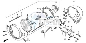 CMX250C REBEL drawing HEADLIGHT(CMX250C1/2/3)