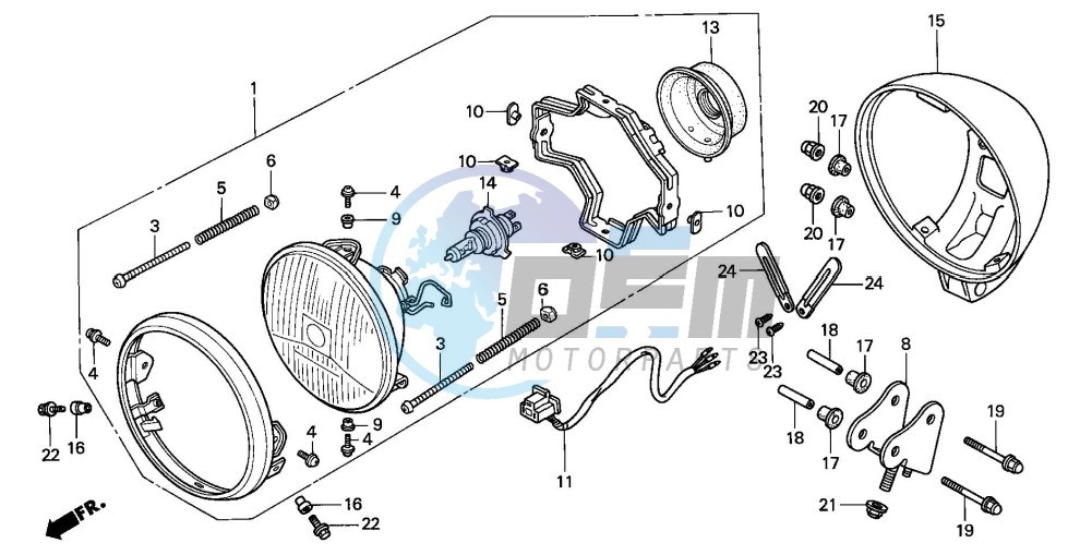 HEADLIGHT(CMX250C1/2/3)