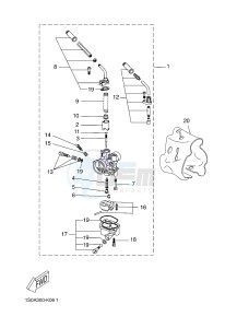 EW50N SLIDER (1S0B 1S0B) drawing CARBURETOR