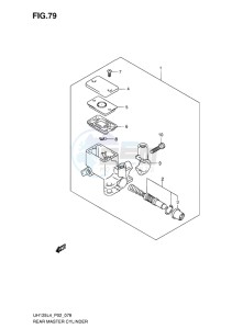 UH125 ABS BURGMAN EU drawing REAR MASTER CYLINDER