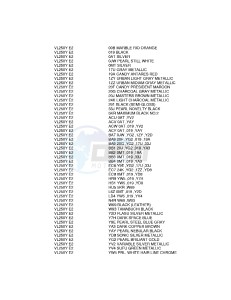 VL250 (E2) drawing * COLOR CHART *