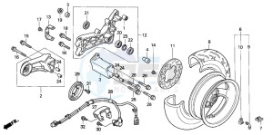 FJS600 SILVER WING drawing REAR WHEEL