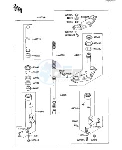 EX 500 A [EX500] (A1-A3) [EX500] drawing FRONT FORK