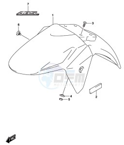 GSX-250RA drawing FRONT FENDER