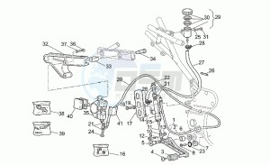 V 11 1100 Sport - Mandello Sport/Mandello drawing Rear brake system