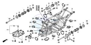 TRX500FM drawing FRAME BODY