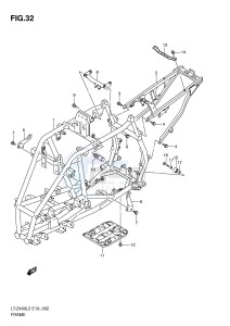 LT-Z400 (E19) drawing FRAME (LT-Z400L2 E19)