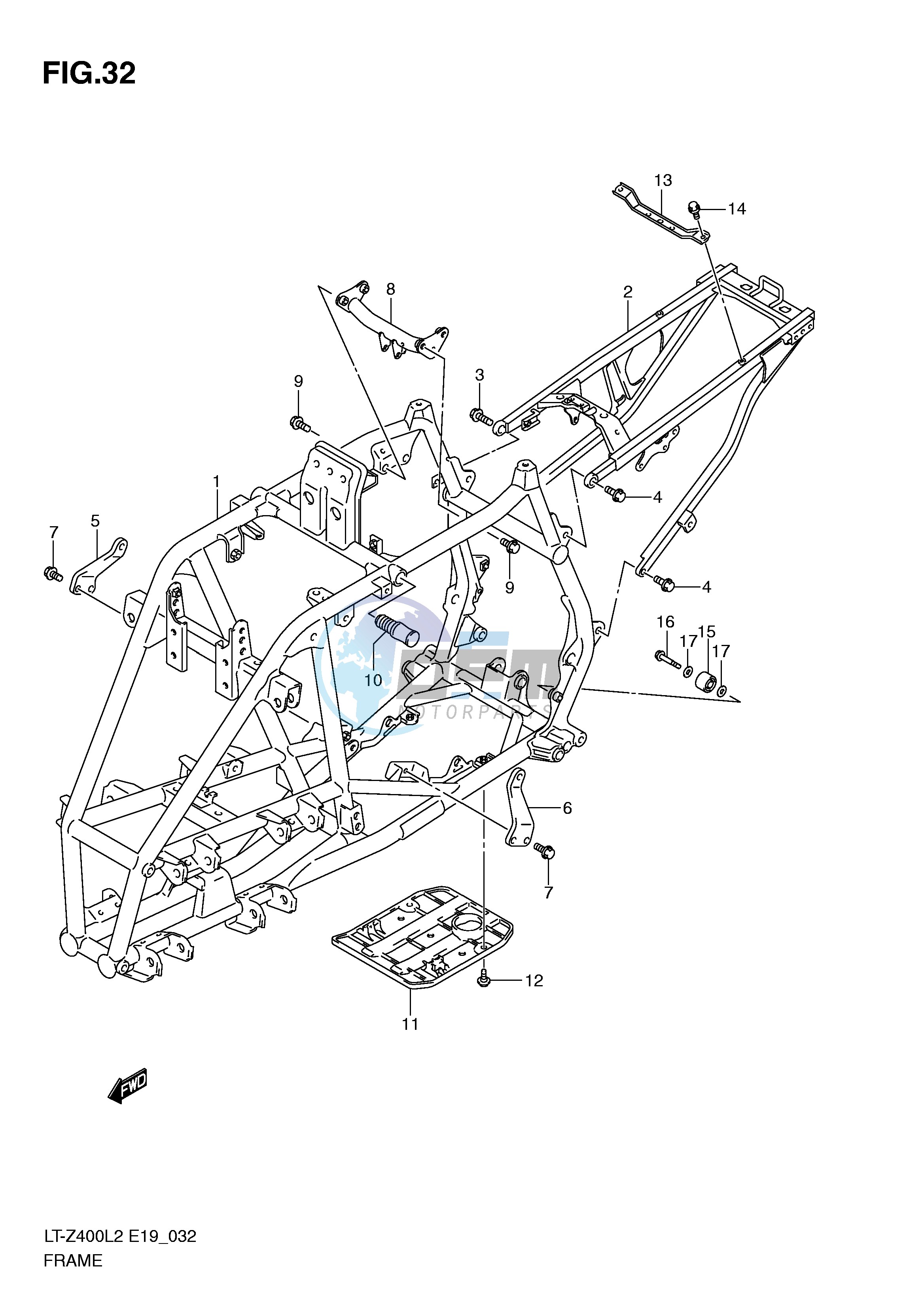 FRAME (LT-Z400L2 E19)