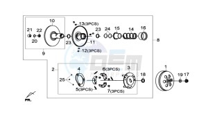 JOYMAX 300I drawing CLUTCH