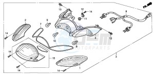 NES150 125 drawing REAR COMBINATION LIGHT