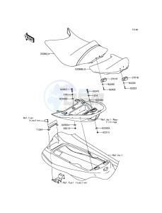 JET SKI ULTRA LX JT1500KCF EU drawing Seat