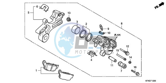 REAR BRAKE CALIPER