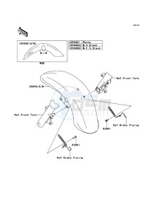 VN1700_VOYAGER_CUSTOM_ABS VN1700KBF GB XX (EU ME A(FRICA) drawing Front Fender(s)