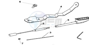 GL18009 UK - (E / AB MKH NAV) drawing CB ANTENNA (LONG)