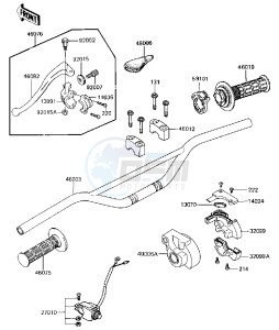 KX 80 J [BIG WHEEL] (J2) [BIG WHEEL] drawing HANDIEBAR