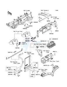 MULE 4010 TRANS 4x4 DIESEL KAF950GBF EU drawing Labels