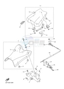 FZ8-SA 800 FZ8-S ABS (1BDA 1BDB) drawing SEAT