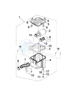 QUAD LANDER 250 drawing AIRFILTER