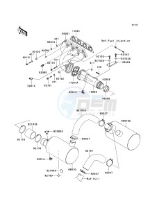 JT 1500 A [STX-15F] (A6F-A9F) A8F drawing MUFFLER-- S- --- A6F - A8F- -