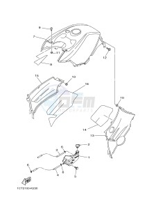 YFM450FWAD YFM45FGPB GRIZZLY 450 EPS (1CTK 1CTL) drawing SIDE COVER