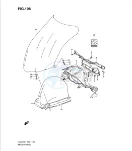 AN400Z drawing METER PANEL (AN400L1 E2)