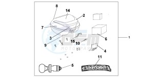 SH125 drawing 35L TOPBOX PEARL COOL WHITE