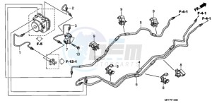 XL700VA9 France - (F / ABS CMF SPC) drawing BRAKE LINES/PCV. (ABS)