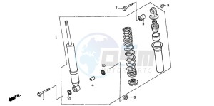 TRX450S drawing FRONT CUSHION