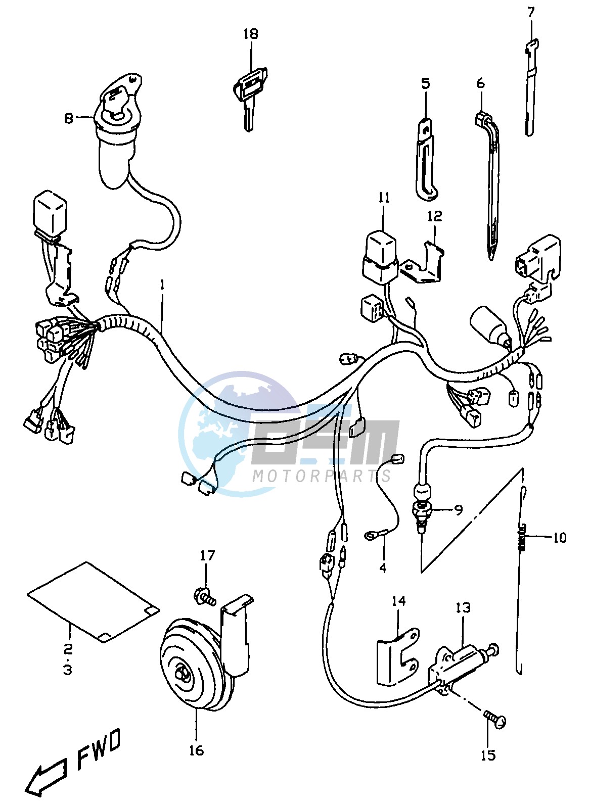 WIRING HARNESS (MODEL W X, E24)