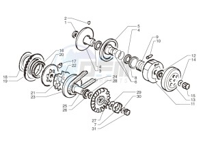 Ark AC 45 Silver-Blue 50 drawing Driving pulley