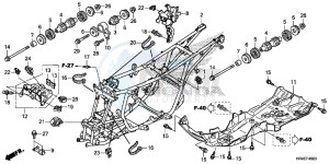 TRX500FE1H Europe Direct - (ED) drawing FRAME BODY