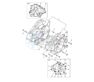 WR X 125 drawing CRANKCASE