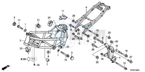 VTR2509 Australia - (U / MK) drawing FRAME BODY