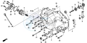 TRX350FE FOURTRAX 350 4X4ES drawing FRONT CRANKCASE COVER (TRX350TM/FM)