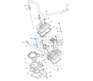 WR F 250 drawing CYLINDER AND HEAD