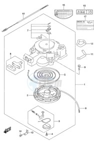 DF 25A drawing Recoil Starter