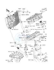 ZX 636 C [NINJA ZX-6R] (C1) C1 drawing WATER PIPE