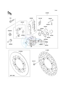 KX 100 A [KX100 MONSTER ENERGY] (A6F - A9FA) D8F drawing FRONT BRAKE