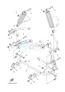 YXC700ES VIKING VI EPS SE (2USB) drawing REAR SUSPENSION