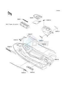 JH 750 F [SUPER SPORT XI] (F1-F2) [SUPER SPORT XI] drawing DECALS-- JH750-F2- -