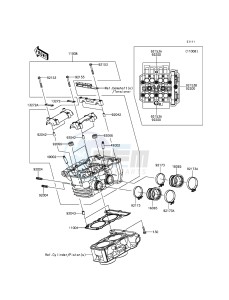 Z300_ABS ER300BFF XX (EU ME A(FRICA) drawing Cylinder Head