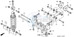 VFR8009 UK - (E / MME TWO) drawing REAR CUSHION (VFR800)