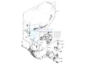 YA R AXIS 50 drawing SEAT