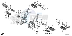 CBR125RTF CBR125RT UK - (E) drawing STEP