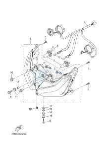 YP125RA (ABS) X-MAX 250 ABS (2DL6 2DL6 2DL6 2DL6) drawing HEADLIGHT