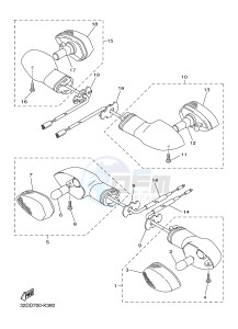 WR250X (32DP) drawing FLASHER LIGHT