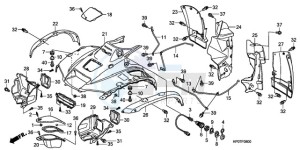 TRX500FEA Australia - (U / EC) drawing FRONT FENDER