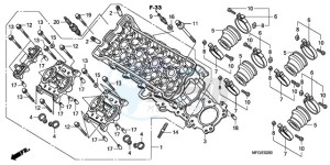 CB600FAA F / ABS CMF 25K drawing CYLINDER HEAD